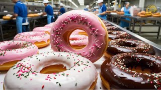 How MILLIONS of Donuts are Made in a Factory | Dunkin' Donuts Factory Process