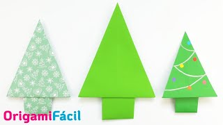 🎄 Árbol de Navidad de papel con origami ¡Muy fácil!