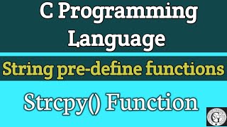 strcpy() function in C | Copies a string to an array #cprogramminglanguage#computerscience.