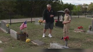 1 YEAR AGO TODAY: Texas 11-year-old leads charge to restore veterans' graves in community cemeteries