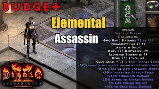 Budget Mosaic Elemental Martial Arts Assassin Elemental Build - Diablo 2 Resurrected