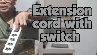 Extension cord with switch