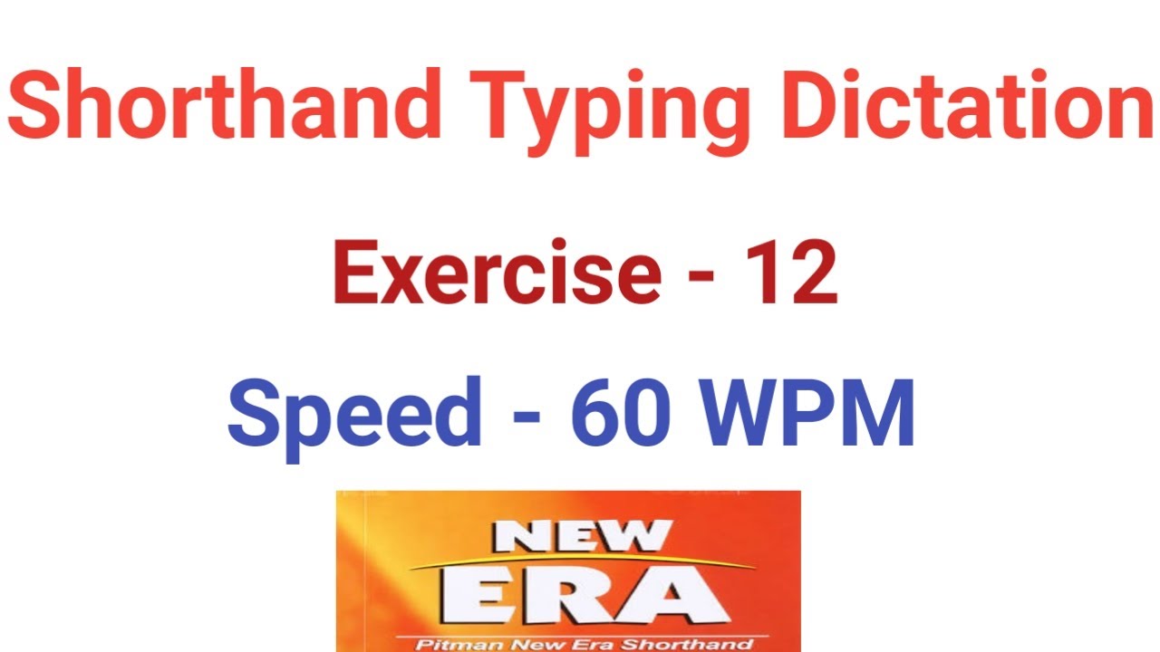 Shorthand English Dictation For Beginners 60 Wpm Youtube