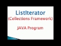ListIterator in java Example [Forward and Backward Traverse List]