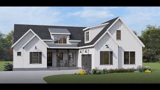 EXCLUSIVE MODERN FARMHOUSE PLAN 009-00320 WITH INTERIOR