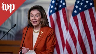 WATCH: Pelosi holds weekly news conference