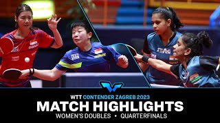 Wong/ Zeng vs Akula/ Chitale | WD QF | WTT Contender Zagreb 2023