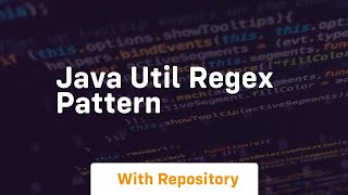 java util regex pattern