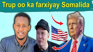 Madaxweynaha mareykanka Trump oo ka farxiyay Soomaali badan reer galbeedkana ka nixiyay.