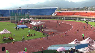 20161021135611 105年全國田徑錦標賽男子組400公尺決賽  桃園市楊隆翔奪金牌、屏東縣王偉旭奪銀牌、苗栗縣余嘉軒奪銅牌。（新北市陳立衡）