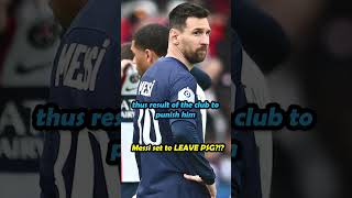 Messi Suspended For Two Weeks By PSG For This?!?