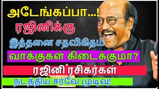 ரஜினிக்கு இத்தனை சதவிகிதம் வாக்குகளா? ரஜினி ரசிகர்கள்  நடத்திய சர்வே முடிவு! Rajini Raajiyam