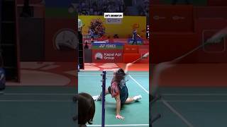 😱What a SAVEEE....!! #badminton #powersmash #jonathanchristie #lindan #indiaopen2025 #shorts