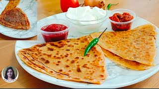 મસાલા પરોઠા | પડ વાળા પરોઠા | Layered paratha recipe in gujarati | masala paratha | Triangle paratha