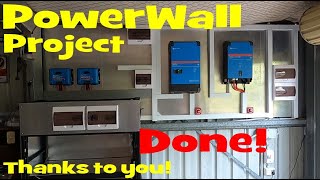 Final installation of the #PowerWall upgrade. The Phoenix Inverter will be the icing on this cake!