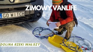 Zimowy vanlife. Dolina rzeki Wałszy