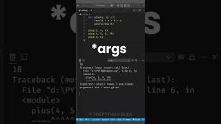 *ARGS in Python?? #python #coding #programmingtips