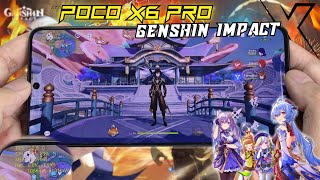 Poco X6 Pro Genshin Impact Gaming test | Dimensity 8300 Ultra, 120Hz Display