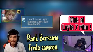 FREDO TERKEJUT TENGOK MATCH LAYLA AKU HAHA