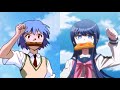 rei ayanami vs sayaka maizono - toast of tardiness