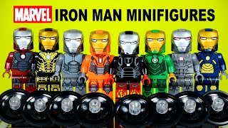 Iron Man Suit of Armor Unofficial BOOTLEGO Minifigures Set 4 Marvel's Avengers
