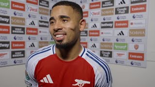 Gabriel Jesus Post Match Interview | Arsenal 3-2 Crystal Palace