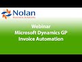 Webinar - Invoice Automation for Microsoft Dynamics GP