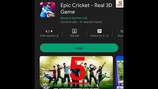 Top 5 Offline Cricket Games For Android #Shorts