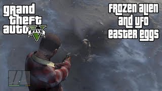 GTA V (GTA 5) - Frozen Alien and Crashed UFO Easter Eggs