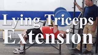 How to do the lying triceps extension with Mark Rippetoe