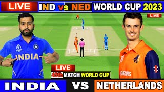 Live: IND Vs NED, ICC World Cup 2023 | Live Match Centre | India Vs Netherlands | 1st Innings