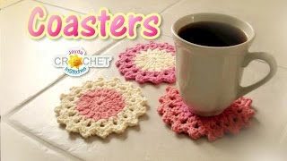 Crochet Drink Coaster Pattern - How To Crochet A Classic Round Motif