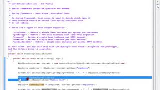 SPRING MVC FRAMEWORK @SCOPE ANNOTATION SINGLETON