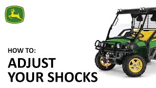 How to Adjust Your Shocks | John Deere Gator™ UV