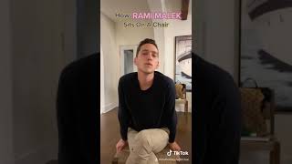 How Rami Malek Sits On A Chair