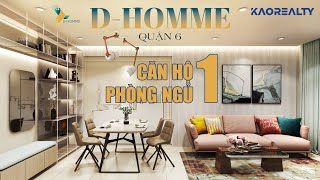 Căn hộ D Homme Quận 6 với không gian 1 phòng ngủ | KaoRealty