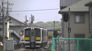 JR常陸大宮駅の列車着発【水郡線（奥久慈清流ライン）】