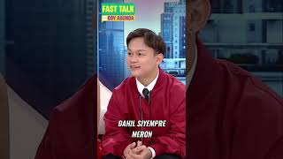 Buboy Villar, may girlfriend na ba?! #shorts | Fast Talk with Boy Abunda