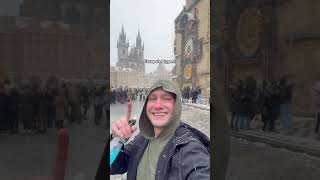 Is Prague THE BEST during a snowstorm? #travel