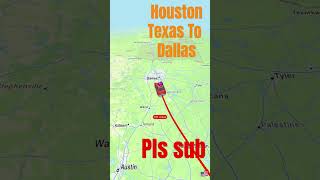 Houston Texas to Dallas Texas #map #travelboast 