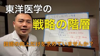 東洋医学の戦略の階層　技術の向上だけを求めていませんか？