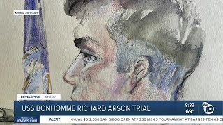 Trial underway for sailor accused in fire that destroyed USS Bonhomme Richard