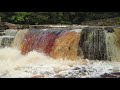 rainy richmond town and river swale waterfalls walk english countryside 4k