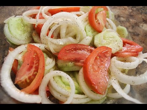 Cucumber, Onion & Tomato Salad Recipe Cucumber, Onion & Tomato Salad Recipe
