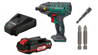 Parkside Cordless Impact Driver PDSSA Unboxing