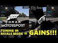 FORZA MOTORSPORT | How to TUNE and UPGRADE YOUR CAR in Rivals Mode!!