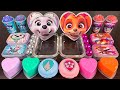 PAW Patrol Skye & Everest |Mixing Makeup,Eyeshadow,Glitter,Clay Into Slime💝Satisfying Slime Video