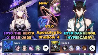 E0S0 The Herta x Jade \u0026 E2S0 DanHengIL Hypercarry | New Apocalyptic Shadow | 3 Stars | V3.0 | HSR|