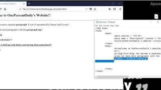 Subscripts and Superscripts HTML