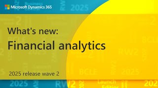 What's new: Financial analytics